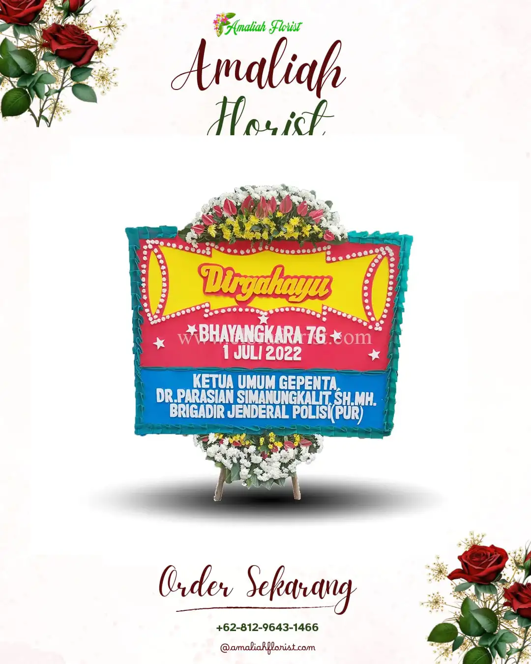 Papan Bunga HUT Ulang Tahun Sidoarjo Kota